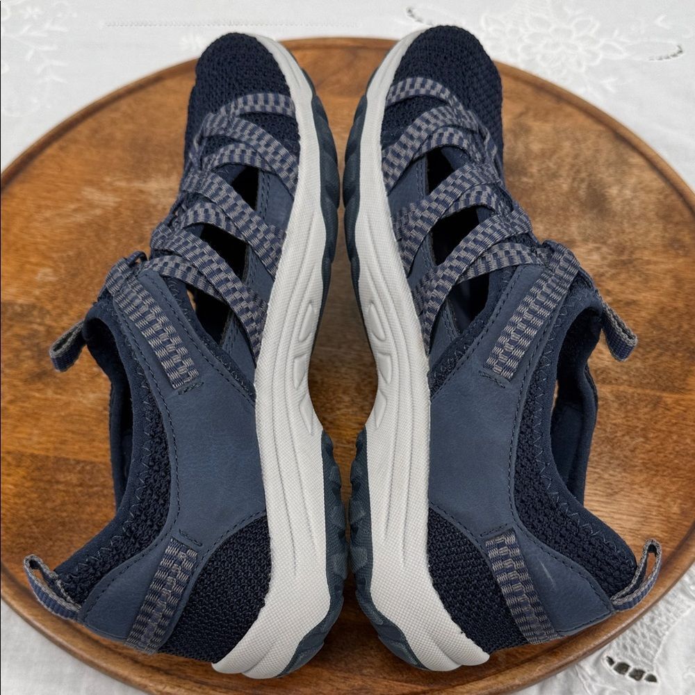 Skechers Shoes Wm 9.5 Reggae Fest 2.0 Happy Getaway Navy Blue Sneakers - Picture 6 of 11